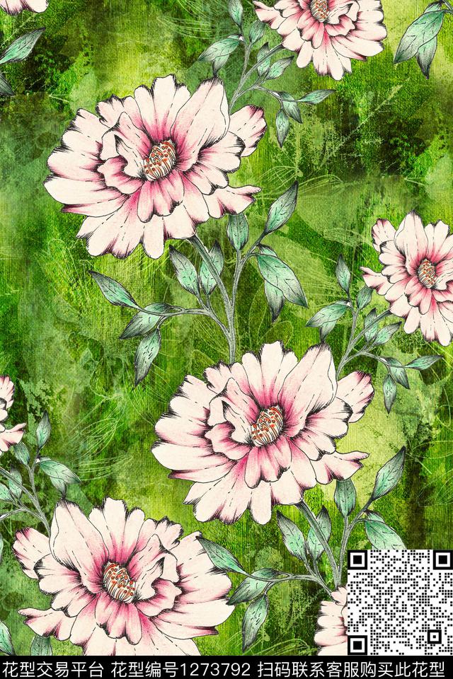 复古旗袍中老年数码印花华亿平台下载（图片编号: 1273792） - 瓦栏（Walan）