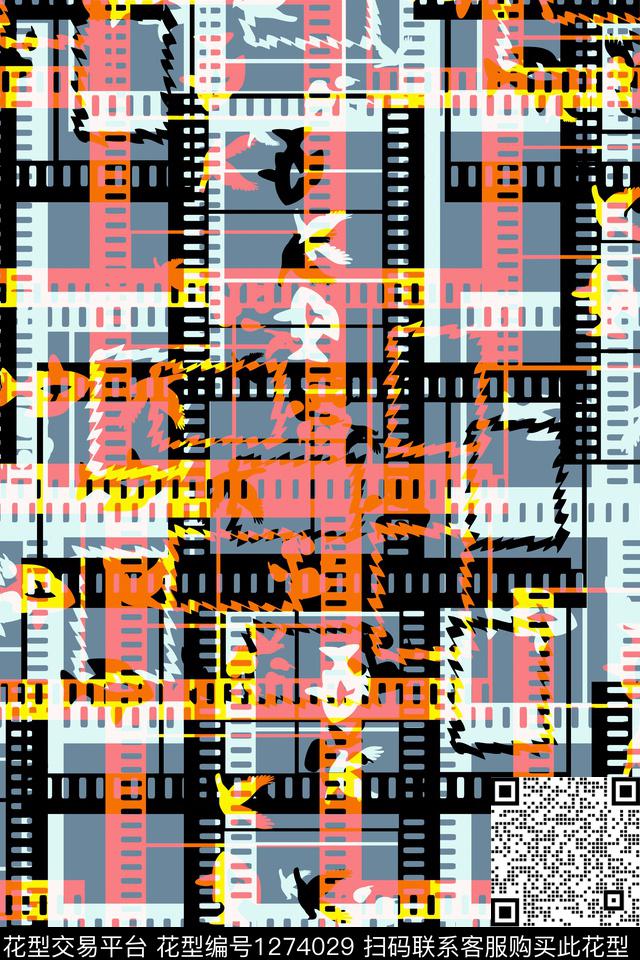 嘻哈运动服抽象男装传统印花华亿平台下载（图片编号: 1274029） - 瓦栏（Walan）