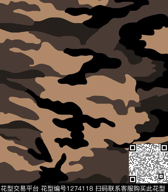 迷彩纹理底纹数码印花华亿平台下载（图片编号: 1274118） - 瓦栏（Walan）