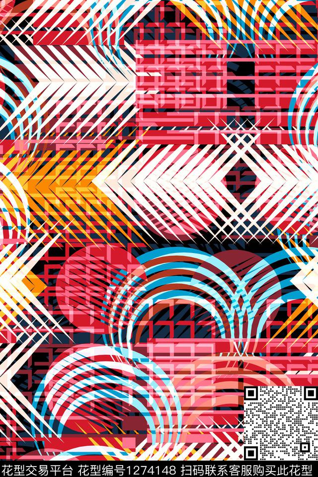 嘻哈运动服纹理传统印花华亿平台下载（图片编号: 1274148） - 瓦栏（Walan）