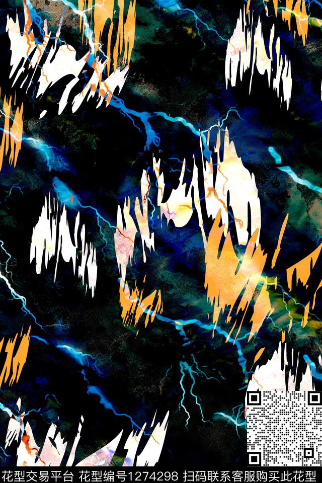 几何大牌风字母数码印花华亿平台下载（图片编号: 1274298） - 瓦栏（Walan）