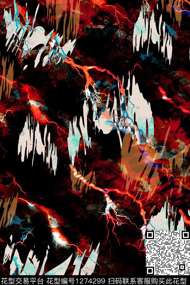 几何大牌风字母数码印花华亿平台下载（图片编号: 1274299） - 瓦栏（Walan）