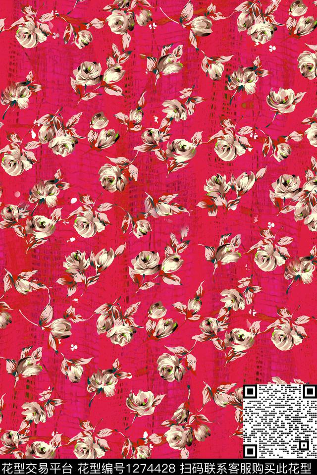 田园大牌风真丝数码印花华亿平台下载（图片编号: 1274428） - 瓦栏（Walan）