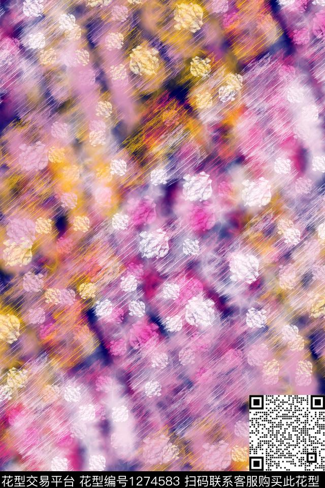 笔触纹理肌理数码印花华亿平台下载（图片编号: 1274583） - 瓦栏（Walan）