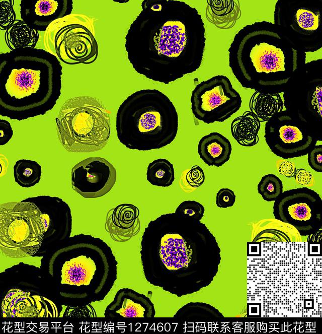 迷彩几何抽象数码印花华亿平台下载（图片编号: 1274607） - 瓦栏（Walan）