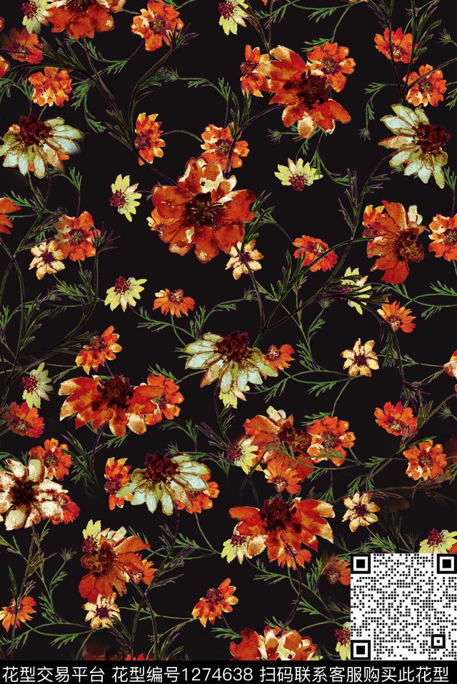 旗袍大牌风欧美数码印花华亿平台下载（图片编号: 1274638） - 瓦栏（Walan）