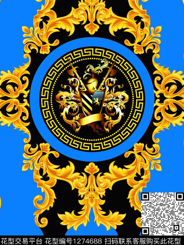 男装宫廷风欧美数码印花华亿平台下载（图片编号: 1274688） - 瓦栏（Walan）