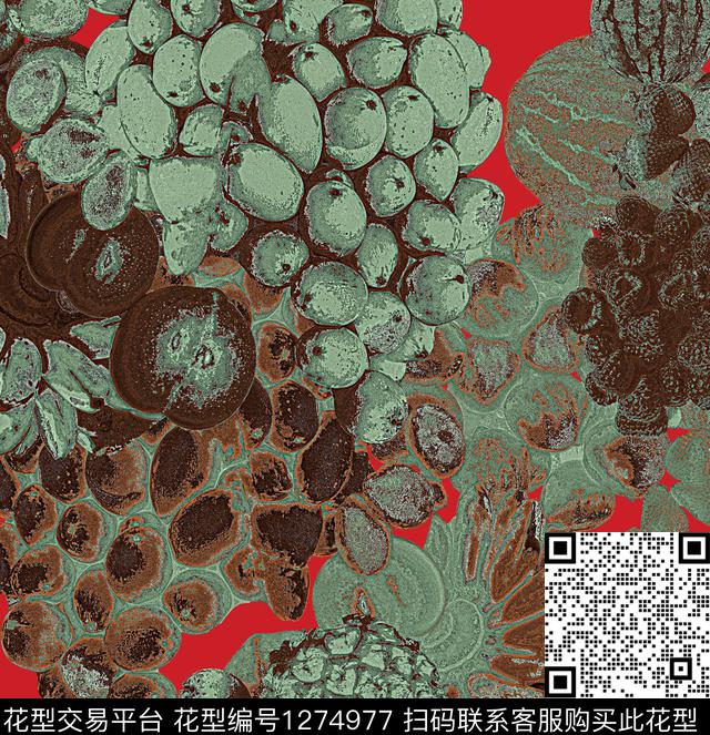 迷彩抽象混合拼接数码印花华亿平台下载（图片编号: 1274977） - 瓦栏（Walan）