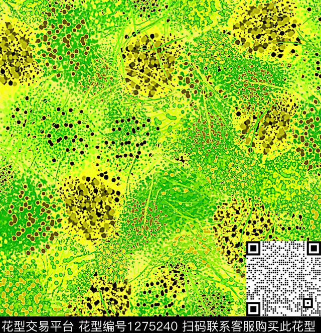 迷彩绘画花卉数码印花华亿平台下载（图片编号: 1275240） - 瓦栏（Walan）