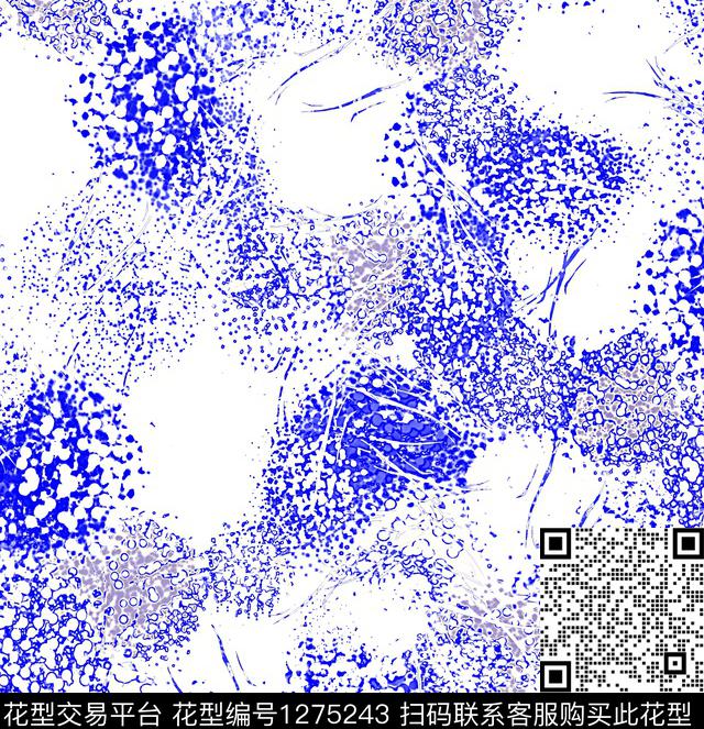 迷彩绘画花卉数码印花华亿平台下载（图片编号: 1275243） - 瓦栏（Walan）