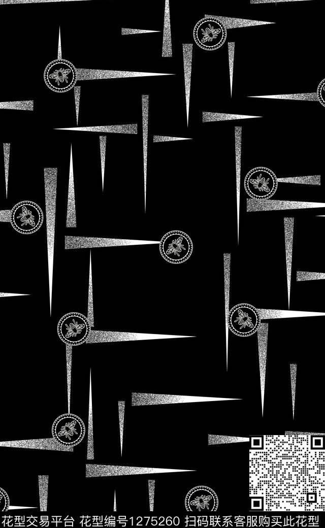 几何男装潮牌数码印花华亿平台下载（图片编号: 1275260） - 瓦栏（Walan）