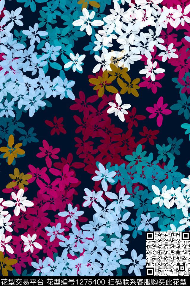 女装花卉小碎花数码印花华亿平台下载（图片编号: 1275400） - 瓦栏（Walan）