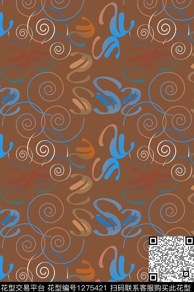 男装休闲花卉奢华游牧渐变色彩数码印花华亿平台下载（图片编号: 1275421） - 瓦栏（Walan）