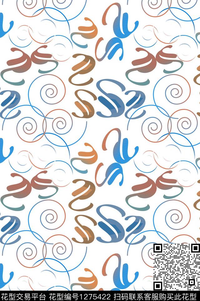 男装休闲花卉奢华游牧渐变色彩数码印花华亿平台下载（图片编号: 1275422） - 瓦栏（Walan）