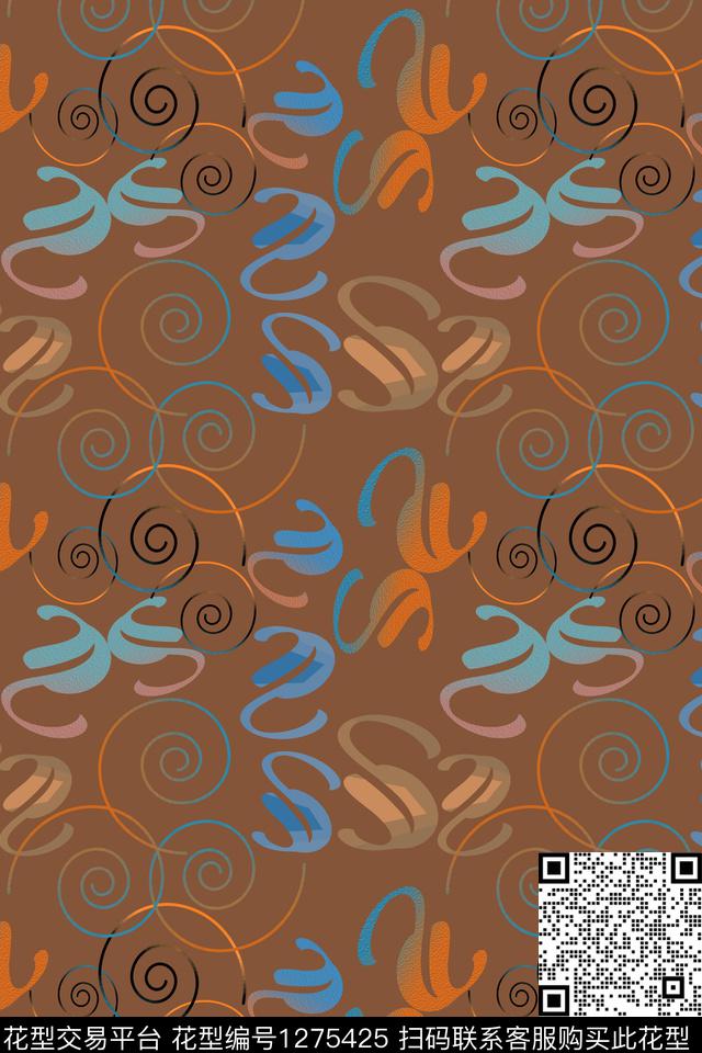 男装休闲花卉奢华游牧渐变色彩数码印花华亿平台下载（图片编号: 1275425） - 瓦栏（Walan）