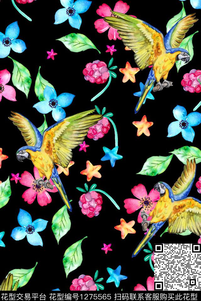 女装大牌风泳装数码印花华亿平台下载（图片编号: 1275565） - 瓦栏（Walan）