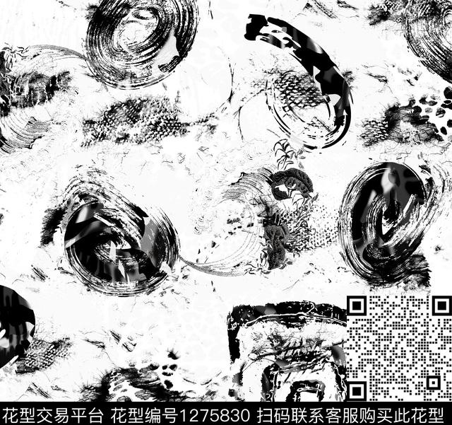 复古男装扎染华亿平台数码印花华亿平台下载（图片编号: 1275830） - 瓦栏（Walan）