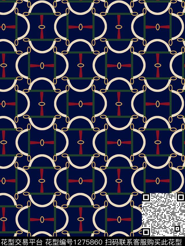 几何线条半圆数码印花华亿平台下载（图片编号: 1275860） - 瓦栏（Walan）