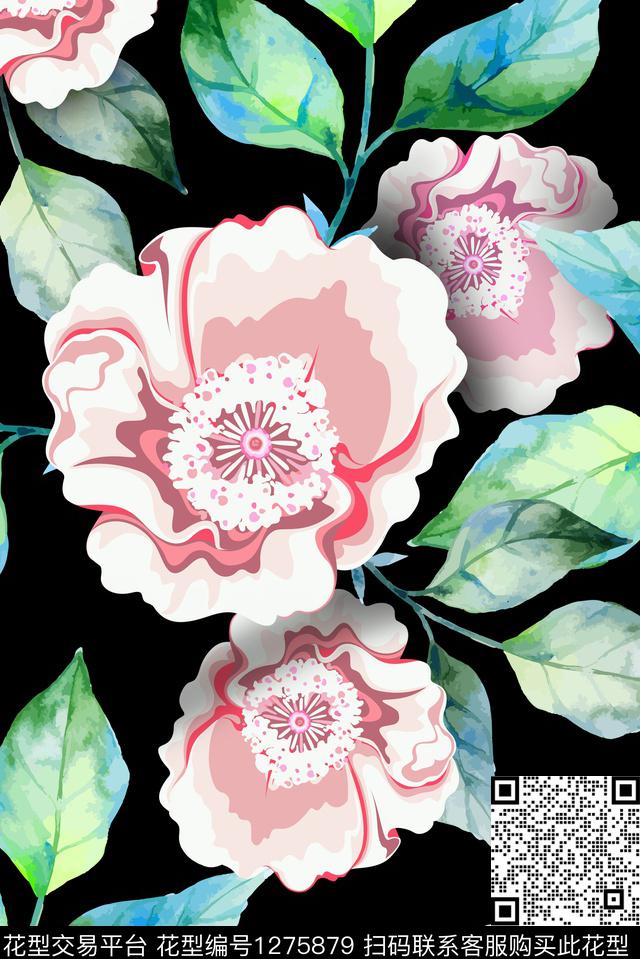 女装床品花卉数码印花华亿平台下载（图片编号: 1275879） - 瓦栏（Walan）