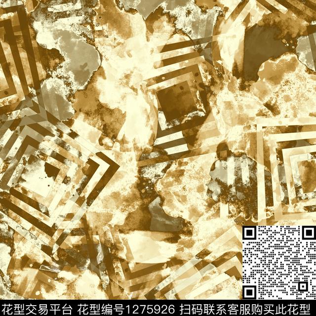 迷彩几何格子数码印花华亿平台下载（图片编号: 1275926） - 瓦栏（Walan）