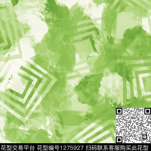 迷彩几何格子数码印花华亿平台下载（图片编号: 1275927） - 瓦栏（Walan）