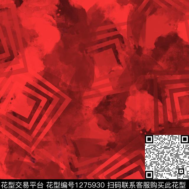 迷彩几何格子数码印花华亿平台下载（图片编号: 1275930） - 瓦栏（Walan）