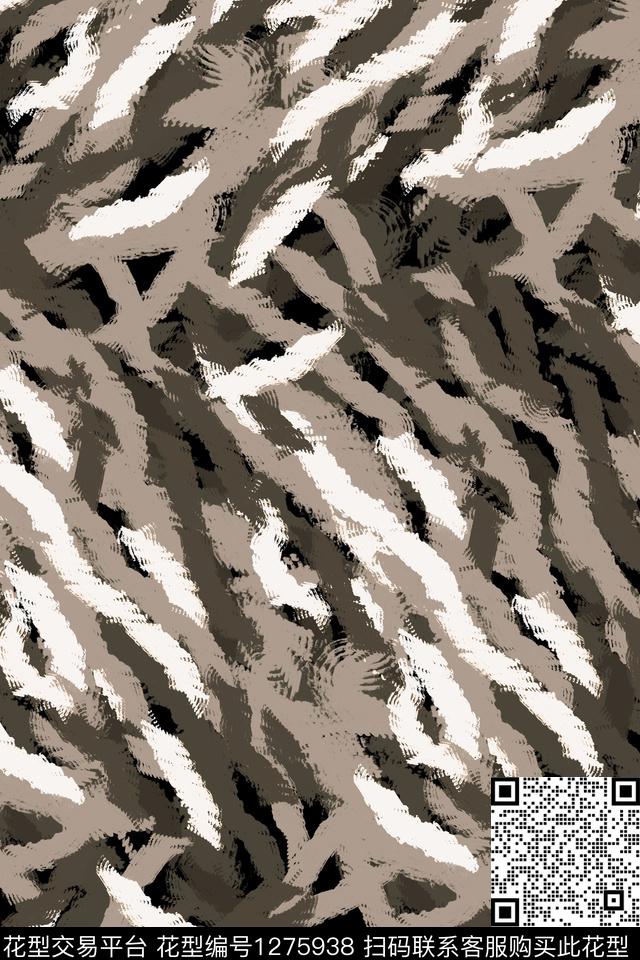 笔触纹理男装传统印花华亿平台下载（图片编号: 1275938） - 瓦栏（Walan）