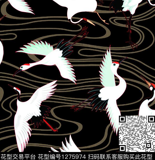 男装民族风大牌风数码印花华亿平台下载（图片编号: 1275974） - 瓦栏（Walan）