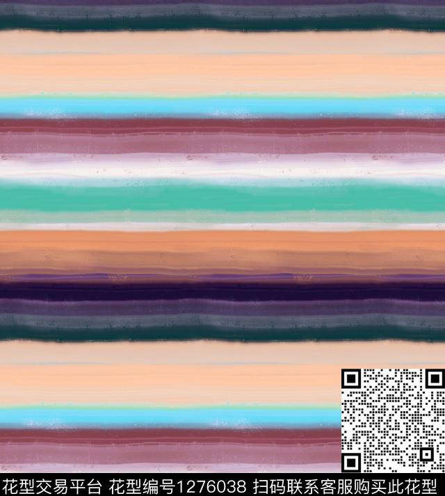 水彩条纹watercolor数码印花华亿平台下载（图片编号: 1276038） - 瓦栏（Walan）