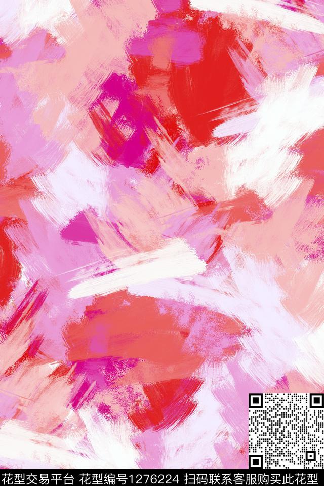 笔触运动服纹理传统印花华亿平台下载（图片编号: 1276224） - 瓦栏（Walan）