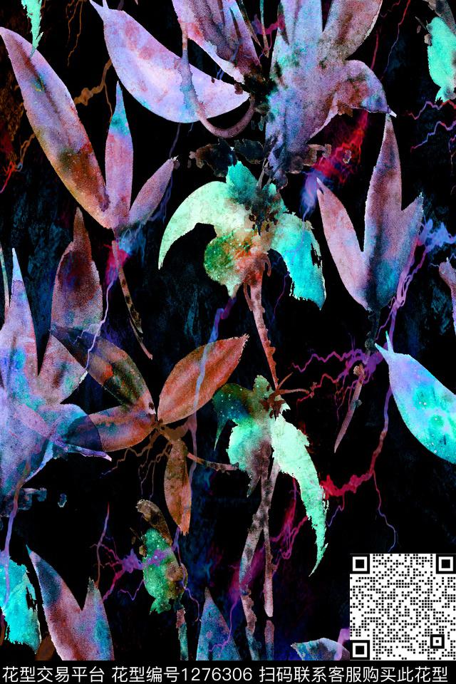 男装扎染华亿平台大牌风数码印花华亿平台下载（图片编号: 1276306） - 瓦栏（Walan）