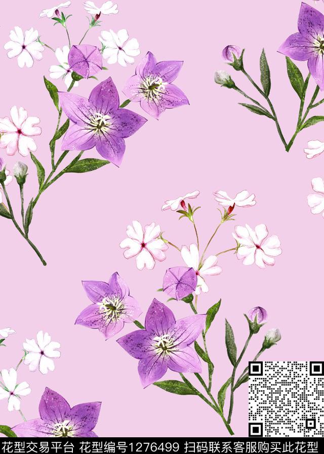 女装数码华亿平台花卉数码印花华亿平台下载（图片编号: 1276499） - 瓦栏（Walan）