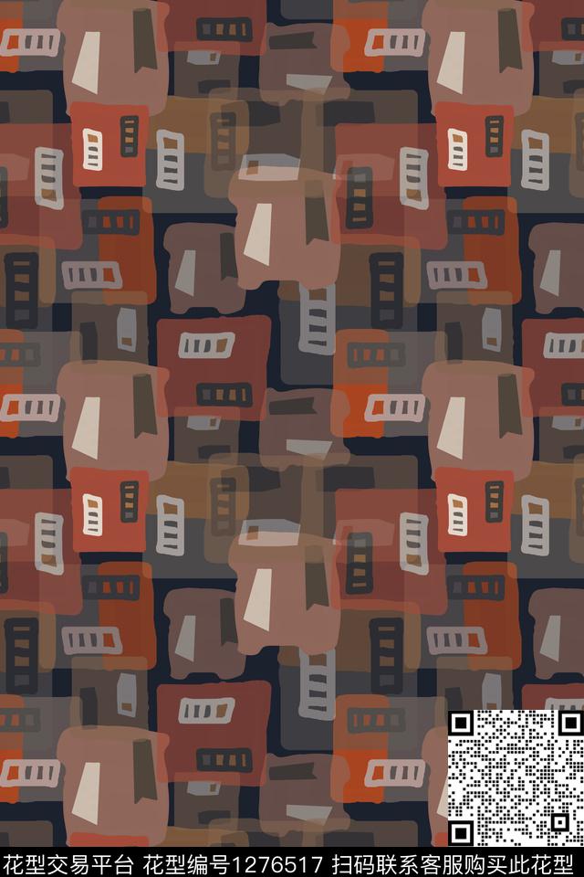 几何密铺几何手绘线条笔触传统印花华亿平台下载（图片编号: 1276517） - 瓦栏（Walan）