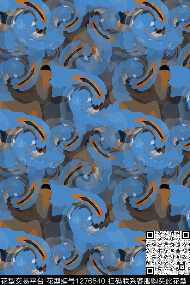 迷彩图案数字印花抽象数码印花华亿平台下载（图片编号: 1276540） - 瓦栏（Walan）