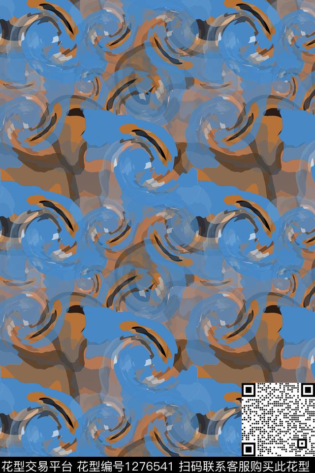 迷彩图案数字印花抽象数码印花华亿平台下载（图片编号: 1276541） - 瓦栏（Walan）