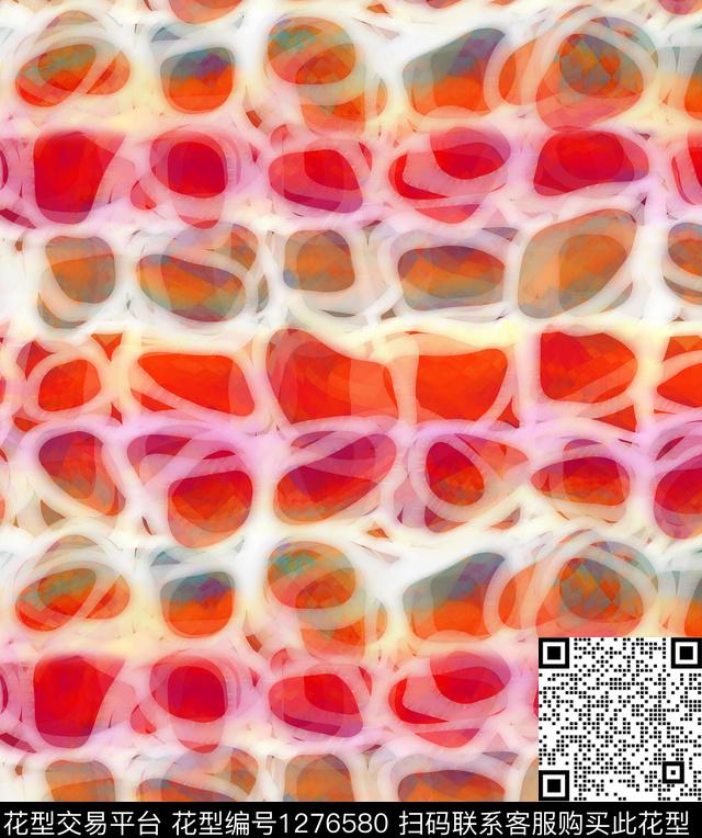 手绘几何abstract数码印花华亿平台下载（图片编号: 1276580） - 瓦栏（Walan）
