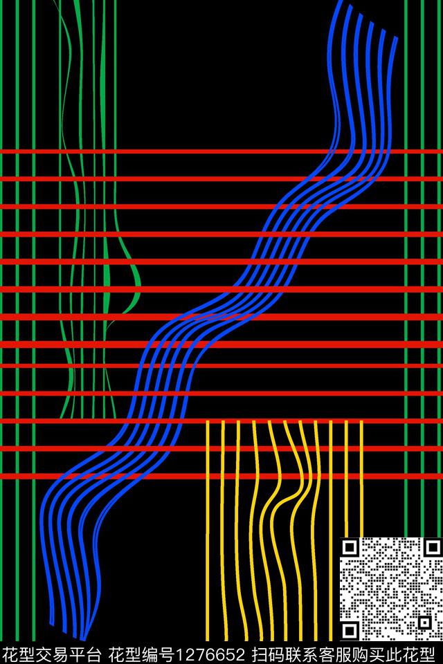 几何男装格子传统印花华亿平台下载（图片编号: 1276652） - 瓦栏（Walan）