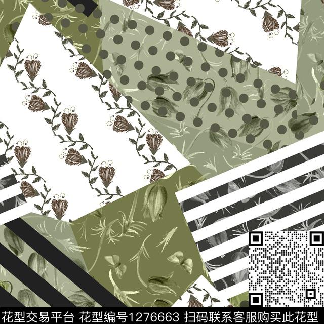 女装数码华亿平台几何数码印花华亿平台下载（图片编号: 1276663） - 瓦栏（Walan）