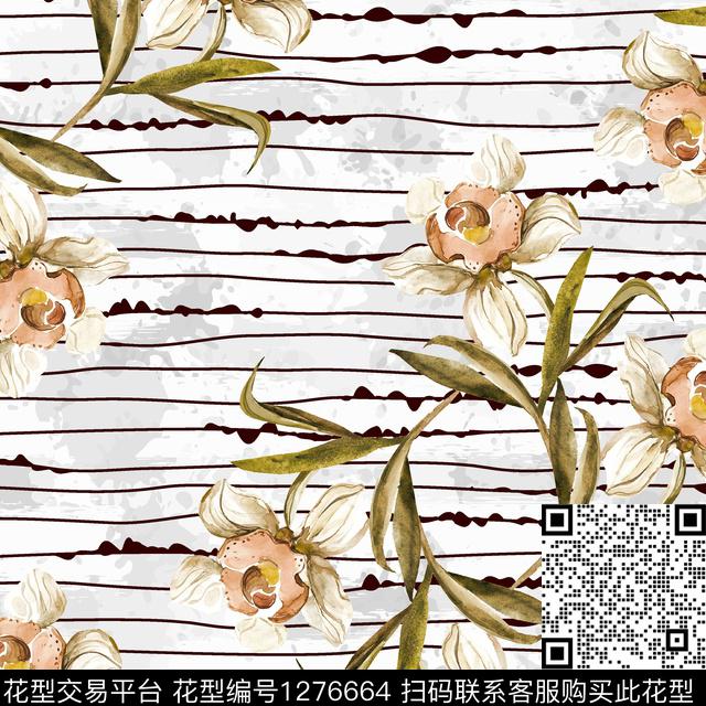 女装数码华亿平台花卉数码印花华亿平台下载（图片编号: 1276664） - 瓦栏（Walan）