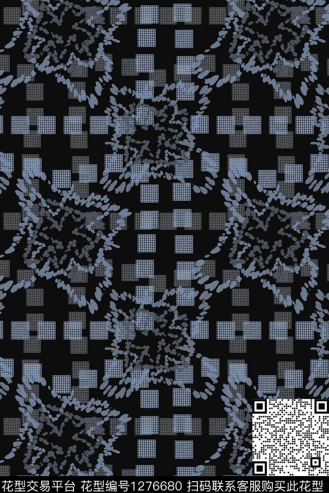 格子混搭男装休闲花卉几何传统印花华亿平台下载（图片编号: 1276680） - 瓦栏（Walan）