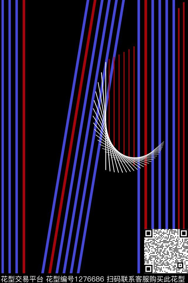 几何男装休闲线条传统印花华亿平台下载（图片编号: 1276686） - 瓦栏（Walan）