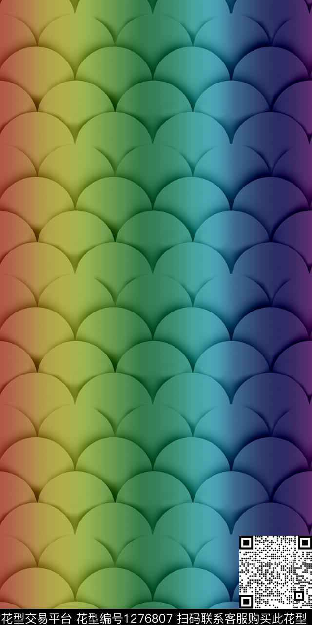 女装几何抽象数码印花华亿平台下载（图片编号: 1276807） - 瓦栏（Walan）