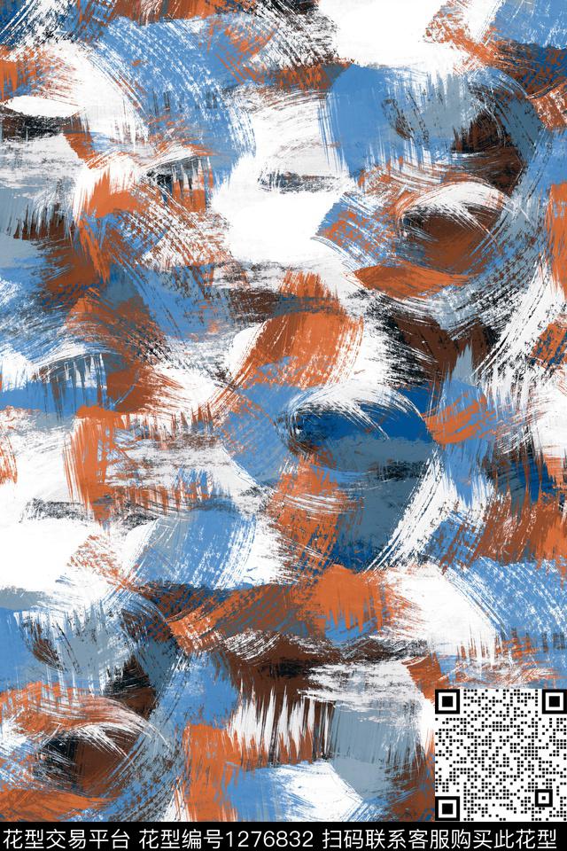 笔触羽绒服纹理传统印花华亿平台下载（图片编号: 1276832） - 瓦栏（Walan）