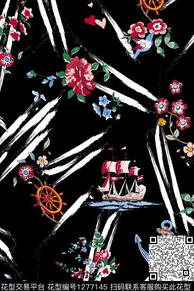 花卉大牌风小碎花数码印花华亿平台下载（图片编号: 1277145） - 瓦栏（Walan）