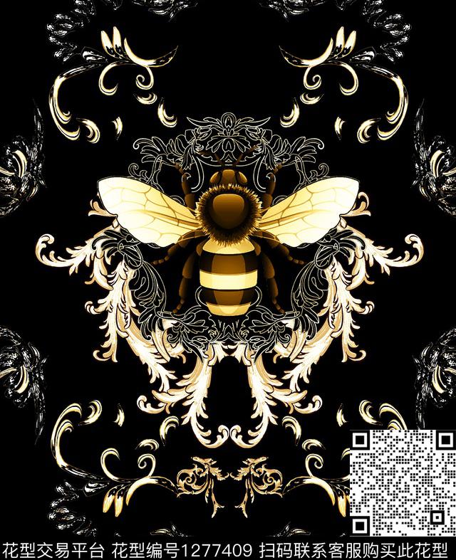 定位花男装大牌风数码印花华亿平台下载（图片编号: 1277409） - 瓦栏（Walan）