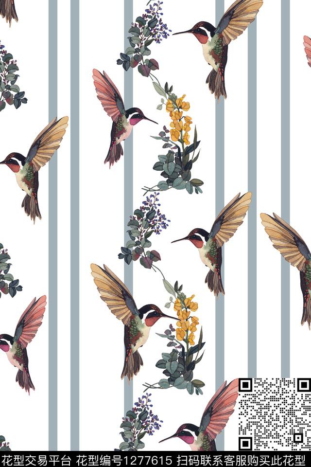 动物花卉花卉趣味数码印花华亿平台下载（图片编号: 1277615） - 瓦栏（Walan）