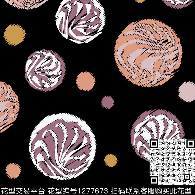 几何抽象球体、传统印花华亿平台下载（图片编号: 1277673） - 瓦栏（Walan）