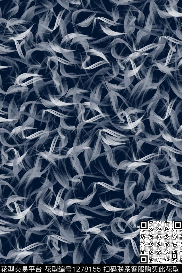 笔触羽毛纹理数码印花华亿平台下载（图片编号: 1278155） - 瓦栏（Walan）
