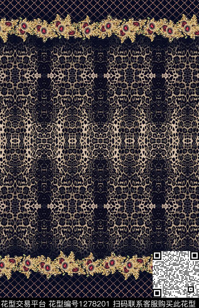 定位花女装连衣裙数码印花华亿平台下载（图片编号: 1278201） - 瓦栏（Walan）