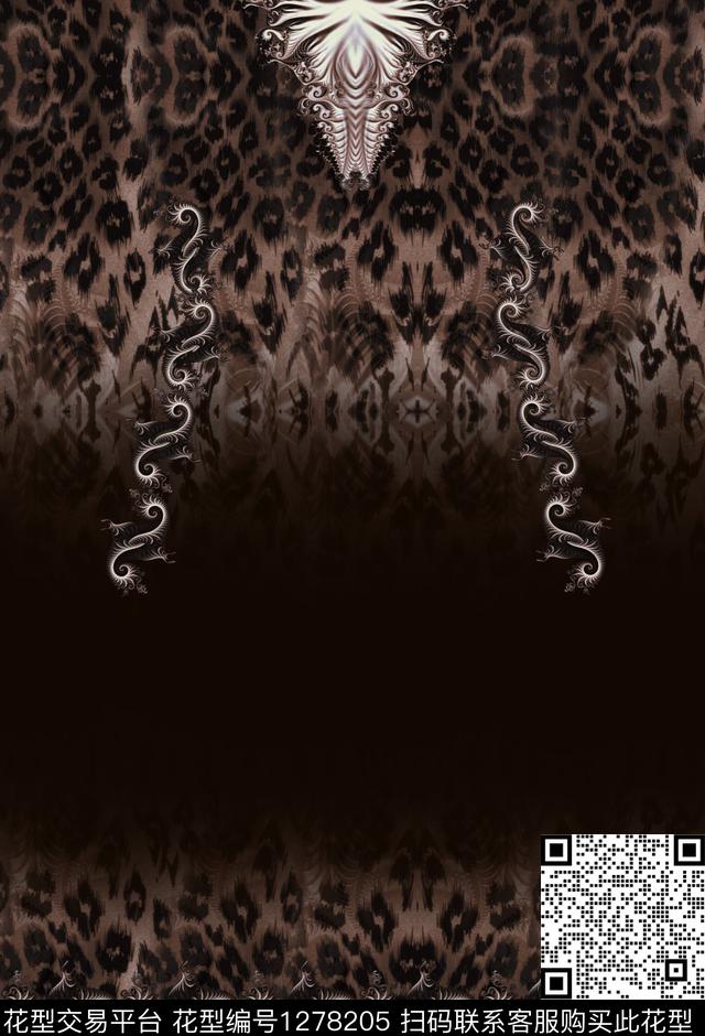 定位花女装连衣裙数码印花华亿平台下载（图片编号: 1278205） - 瓦栏（Walan）